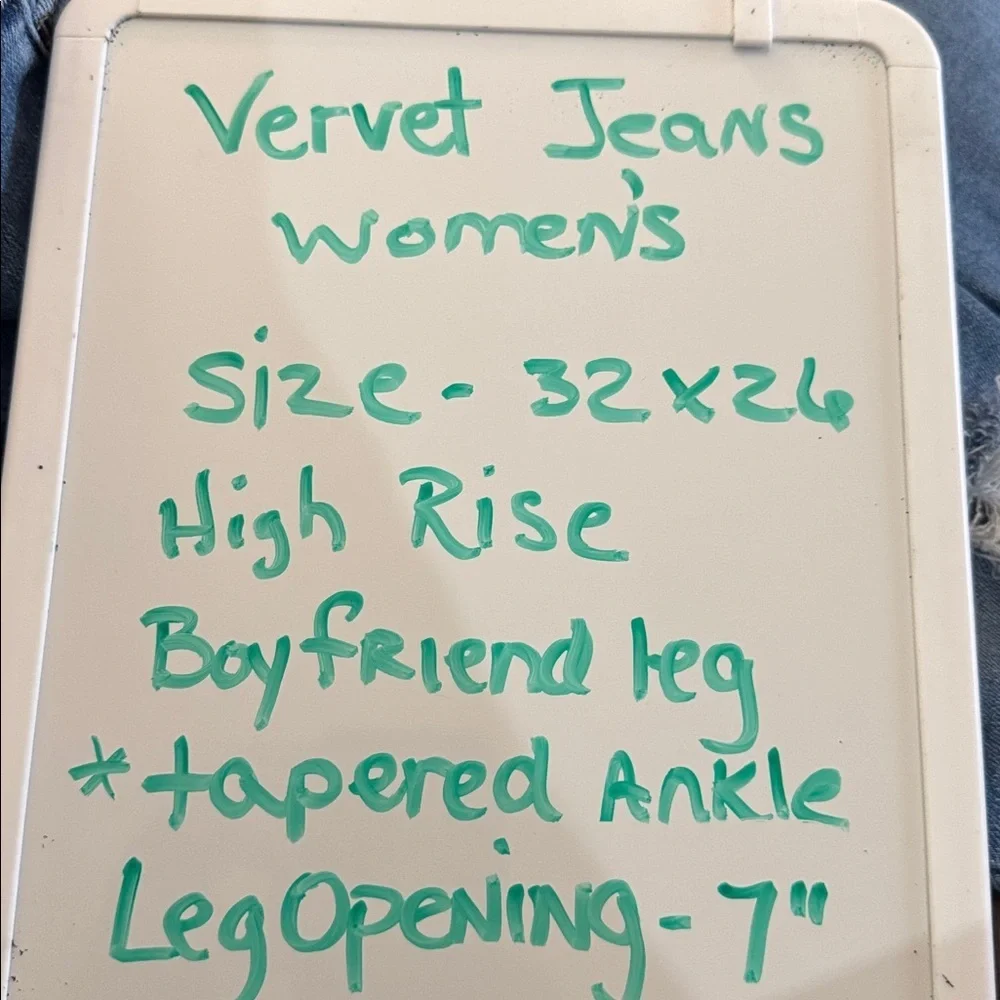 Vervet Flying Monkey Women’s 32x26 High Rise Boyfriend Taper Distressed - Picture 6 of 6